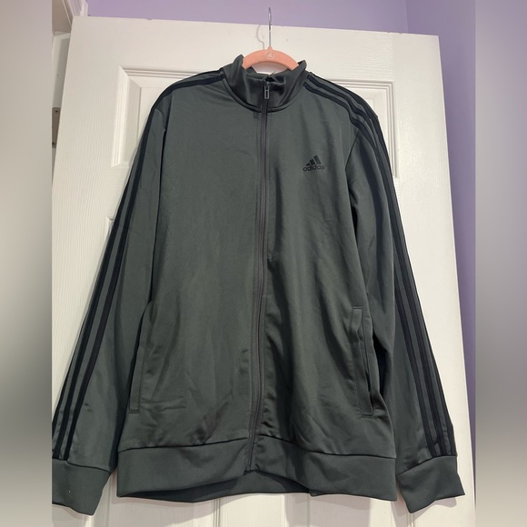 Adidas Mens Essentials Warm-Up 3 Stripes track Jacket - Picture 3 of 9